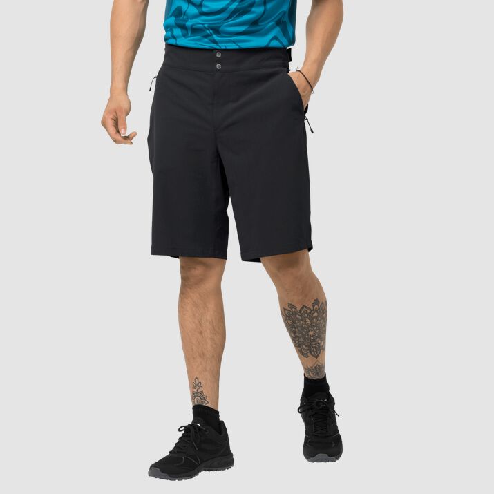 Jack Wolfskin Mens Gradient Shorts Black 582901EHT